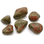 Unakite – veliki afriški kamni – 6 kos