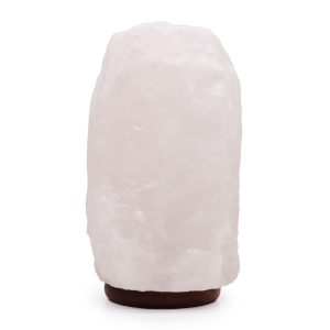 Kristalna himalajska solna svetilka – in podstavek približno 8–10 kg