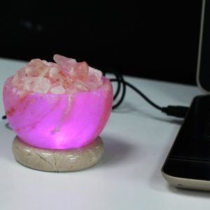 Himalajska solna lučka – USB – posoda – cca 0,8kg