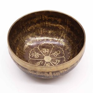 Tibetanska zdravilna skleda – gravirana mantra – 16cm
