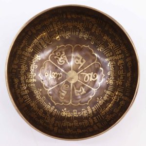 Tibetanska zdravilna skleda – gravirana mantra – 16cm