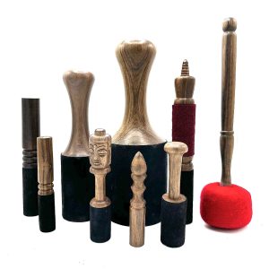 Palica za gong – velika – filc – 23cm