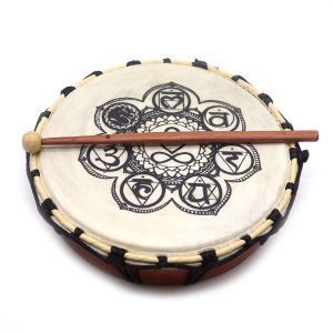 Šamanski boben s palicami – ČAKRE – 25cm