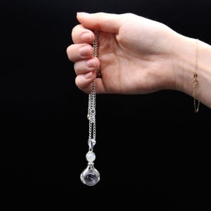 Kristalna ogrlica črni ahat – roke – ogrlica za ZAŠČITO