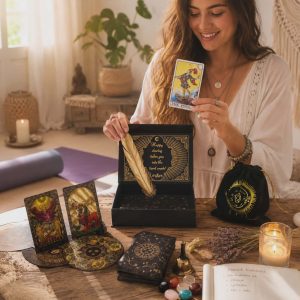 Tarot set Let the Magic Begin – luksuzne tarot karte z zlatim tiskom